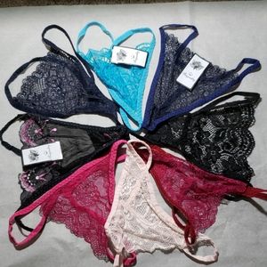 7 pairs of multi colored Women's gstring underwear